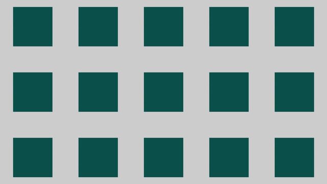 High-contrast geometric pattern animation in dark teal and light grey. This seamless loop features a sequence of stripes, grids, and argyle diamond shapes. A bold, modern