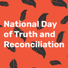 Every Child Matters Logo banner. National Day of Truth and Reconciliation background