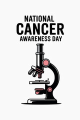 National Cancer Awareness Day Microscope Design