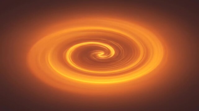 Abstract Fiery Orange Swirl Energy Vortex Background