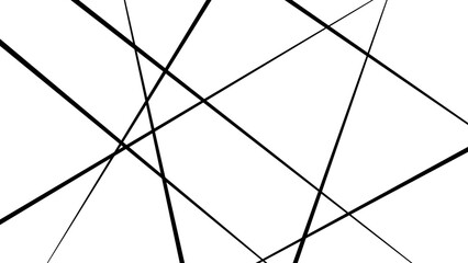 Random geometric line pattern on a black backdrop background. Random line low poly pattern. abstract seamless line vector. 