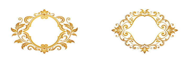 Luxury Gold Ornamental Borders Frames Collection