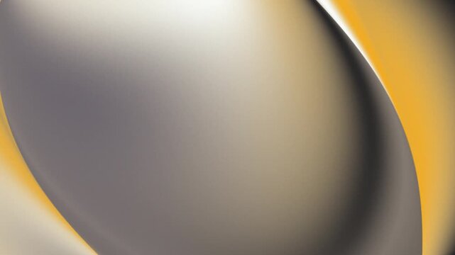 Abstract Yellow and Gray Metallic Swirl Looping