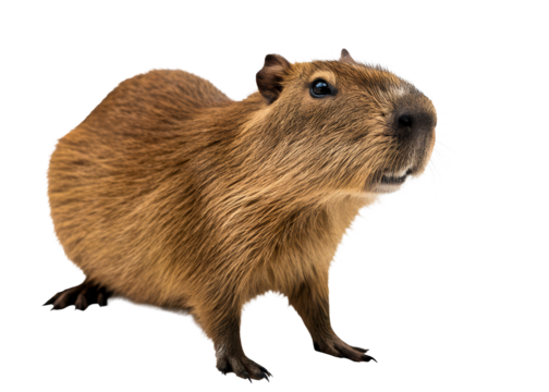 Capybara Animal Isolated on White Background