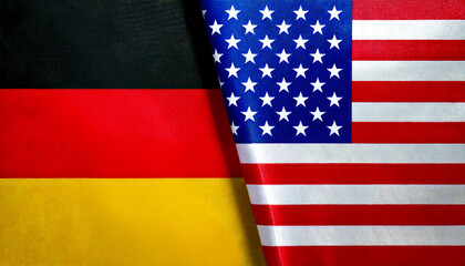 アメリカの国旗とドイツの国旗(USA Flag & Germany flag.)
