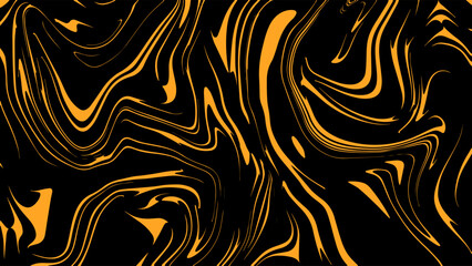 ABSTRACT ILLUSTRATION BACKGROUND MARBLED TEXTURE LIQUIFY PSYCHEDELIC BLACK ORANGE COLOR OPTICAL ILLUSION DESIGN VECTOR 