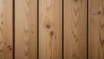 Fototapeta premium Close-up of a natural wood panel showing the grain and texture ideal for backgrounds and textures
