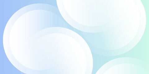 minimalist banner backgriund.colorful.soft blue green gradations.circle effect style.memphis.eps 10