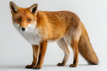 Obraz premium Ultra Realistic Portrait of a Red Fox in Studio Setting Displaying Natural Beauty and Captivating Expression