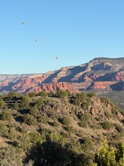 Sedona Arizona View from Mountain Summit – Scenic Red Rock Desert Landscape and Valley Below
