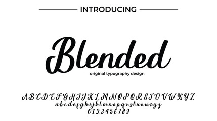 Blended - Elegant Script Font for Smooth Handwritten Design and Creative Typography