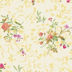 seamless pattern with flowers