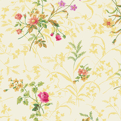 seamless pattern with flowers