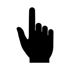 Fototapeta premium Digital Interface Hand Pointer Icon UIUX Selection Cursor Gesture Symbol for Web App Design Elements Vector illustration