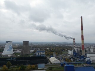 Kraków - Nowa Huta - Polska - widok z drona