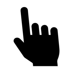 Obraz premium Pointing Hand Cursor Icon for User Interface Vector Illustration