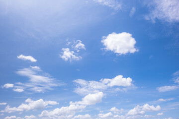 clear blue sky background,clouds with background, Blue sky background with tiny clouds. White fluffy clouds in the blue sky. 