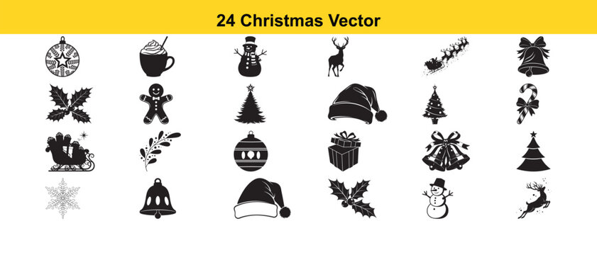 Comprehensive graphic elements bundle with color and font options