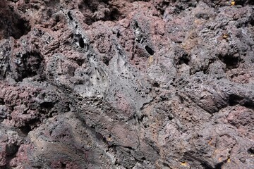 solidified lava rock