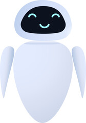 EVE Robot Happy Smiling on the Screen, Wall-e

