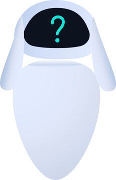 EVE Robot Showing Question on the Screen, Wall-e
