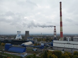 Kraków - Nowa Huta - Polska - widok z drona