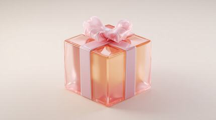Fototapeta premium pink gift box