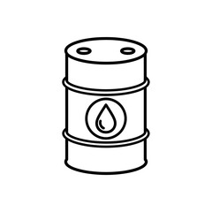 oil barrel isolated on white