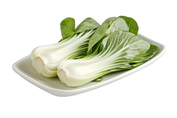 Bok choy fresh organic vegetable healthy eating nutrition on transparent background