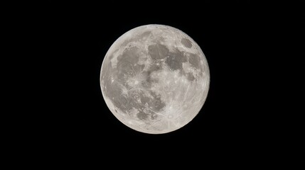 A luminous moon floats in the vast darkness of outer space, surrounded by distant stars and cosmic dust,