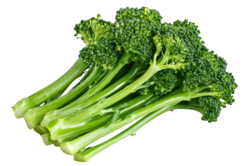 Fresh green broccoli vegetable healthy food nutrition diet on transparent background