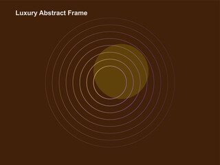 Luxury Abstract Frame with Circles | Elegant Geometric Design for Backgrounds, Presentations, and Invitations