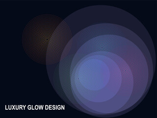 Luxury Glow Design with Concentric Circles | Elegant Abstract Background for Modern Branding, Web Design and Creative Projects