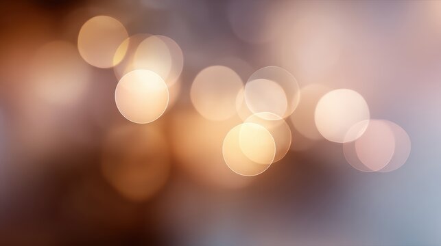 Abstract background of soft, out-of-focus bokeh lights, in warm tones.