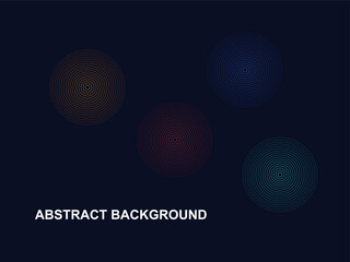 Abstract Background with Spheres - Modern Gradient Design with Dark Navy Backdrop for Technology and Corporate Presentations