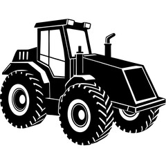 Vector of Wheel Loader on white background