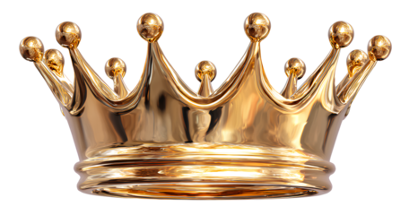  3d gold crown icon, png transparent background, ultra-realistic photography.png 