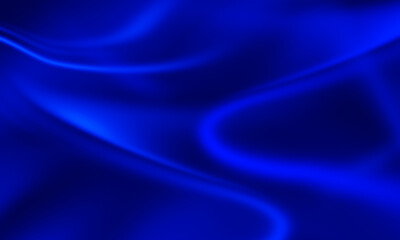 Elegant smooth blue silk wave texture abstract background with soft light reflection and gentle flowing curves creating luxurious modern design concept