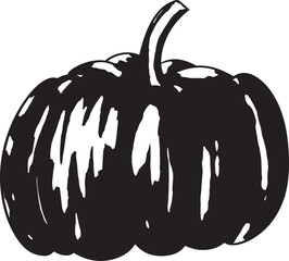 Pumpkin Silhouette Black Clipart Halloween