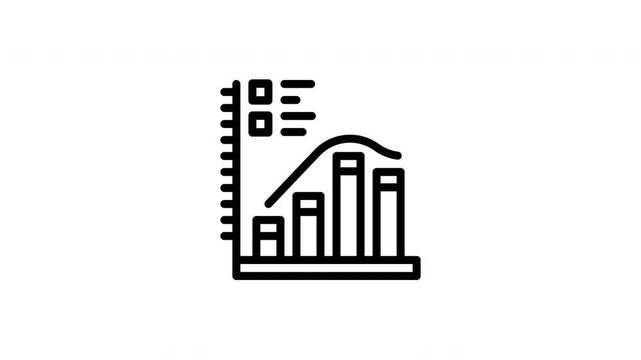 histogram animated icon