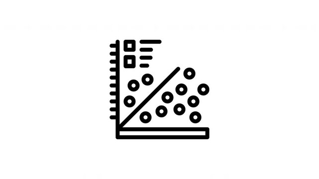 scatter plot animated icon