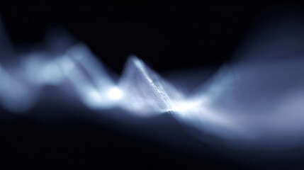 An abstract image of market volatility, represented by a chaotic and unpredictable wave of light.
