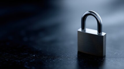 A digital padlock on a background of financial data, representing financial security and data protection.