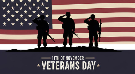 Obraz premium Honoring Service A Veterans Day Tribute to Our Heroes and Their Sacrifice