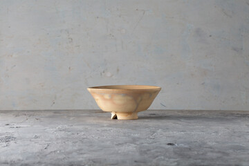 Matcha Chawan  Chadougu Tea Bowl Hagi-yaki Hira-Chawan Natsu-Chawan Yamaguchi, Japan, Showa Era, Pottery