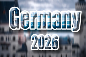 2026 background with Germany cityscapes