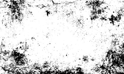 Distressed grunge texture banner with rough outline and speckled grain .Rough scratched surface texture grunge vector abstract background  