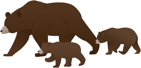 Bear parent and cub
