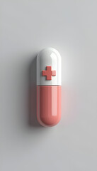 Medical capsule background isolated 