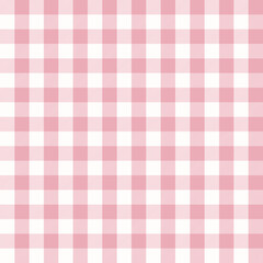 Pink and white Scotland textile seamless pattern. Fabric texture check tartan plaid. Abstract geometric background for cloth, card, fabric. Monochrome graphic repeating design. Modern squared ornament